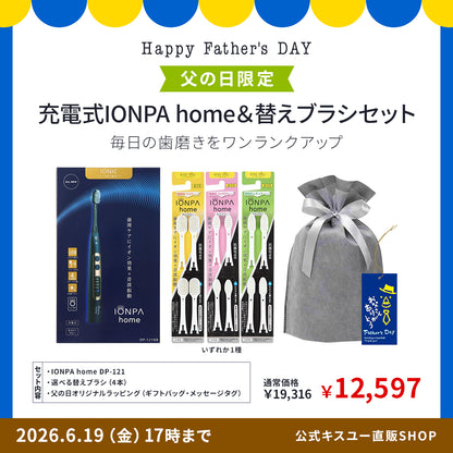 【父の日ギフト】充電式IONPA home DP-121 ＆替えブラシ4本セット