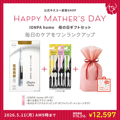 【母の日ギフト】充電式IONPA home DP-121 ＆替えブラシ4本セット