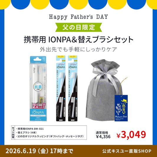 【父の日ギフト】携帯用IONPA  DM-021＆替えブラシ4本セット