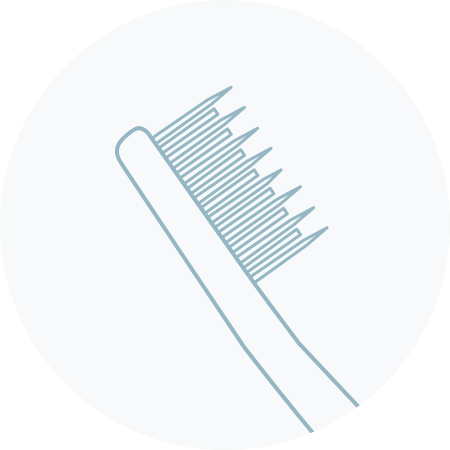 2つのラバー毛のイメージ画像